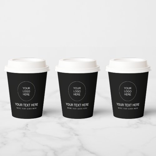 Stylish Promotional Business Logo Corporate Event Paper Cups