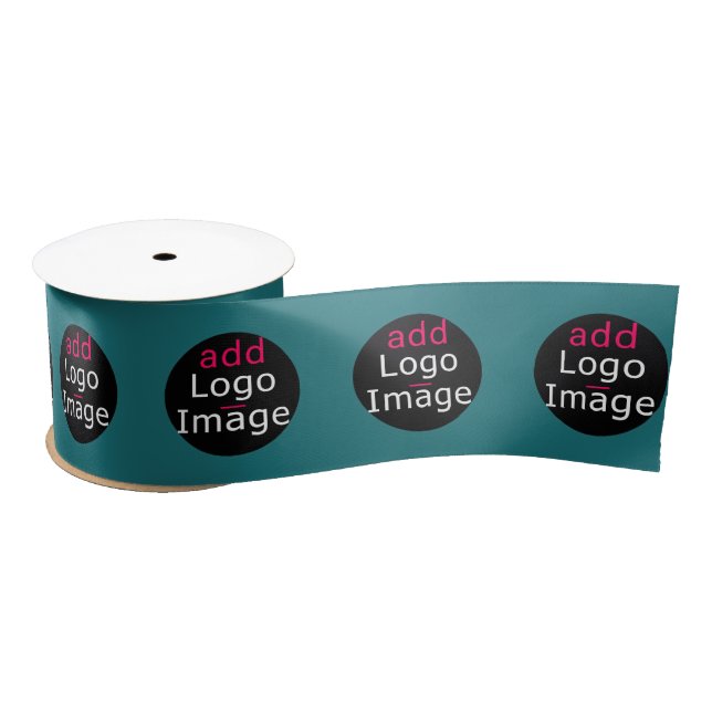 Stylish Promotional Customizable Deep Sea Green Satin Ribbon (Spool)