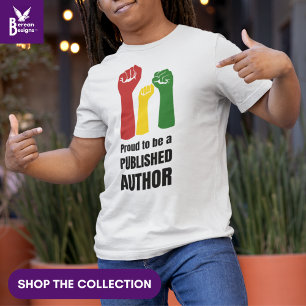 Stylish PROUD BLACK AUTHOR T-Shirt