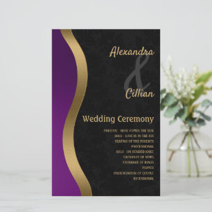 Stylish Purple and Gold