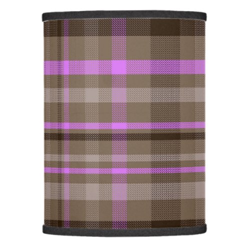 Stylish Purple Black and Gray Twill Plaid Pattern Lamp Shade