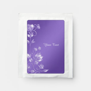 Stylish Purple Floral Drink Mix