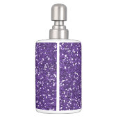 Stylish Purple Glitter Bathroom Set (Back)