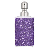 Stylish Purple Glitter Bathroom Set (Front)