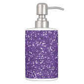 Stylish Purple Glitter Bathroom Set (Right)
