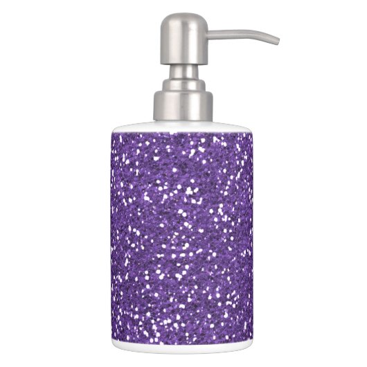 Stylish Purple Glitter Bathroom Set (Right)