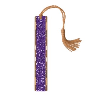 Stylish Purple Glitter Bookmark