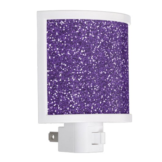 Stylish Purple Glitter Night Light (Right)
