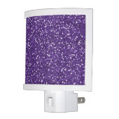Stylish Purple Glitter Night Light (Left)