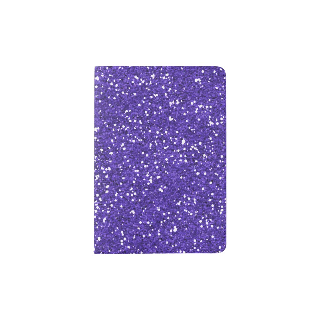 Stylish Purple Glitter Passport Holder Zazzle