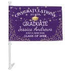 Stylish Purple & Gold Class of 2026 Graduation