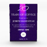 Stylish Purple Leather & Gold Light Acrylic Award<br><div class="desc">Faux Purple Leather with pink/purple Light coming down on the text and logo
The text is written in white colors.</div>