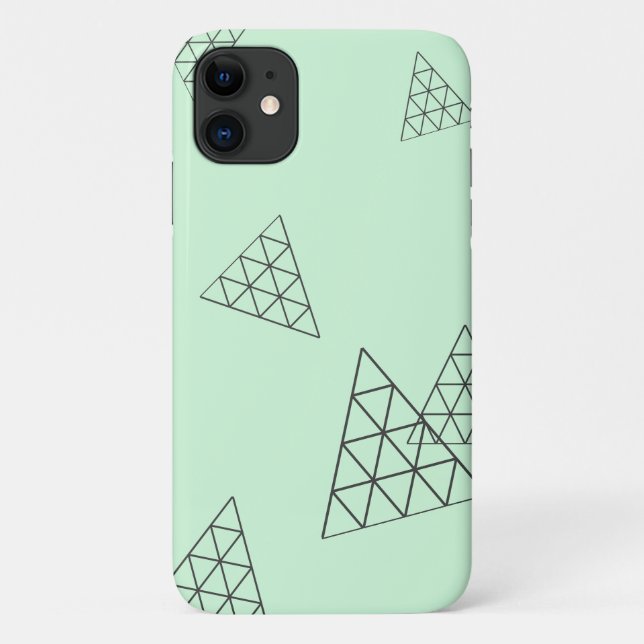 Stylish Pyramid Triangle Shapes Pastel Case-Mate iPhone Case (Back)