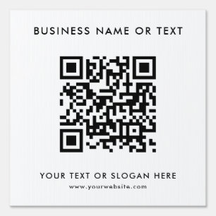 Stylish QR Code Add Logo Modern Template Best Yard Sign