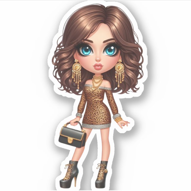 stylish queen sticker (Front)