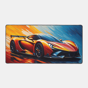 Stylish Racing Car Speed and Style Desk Mat