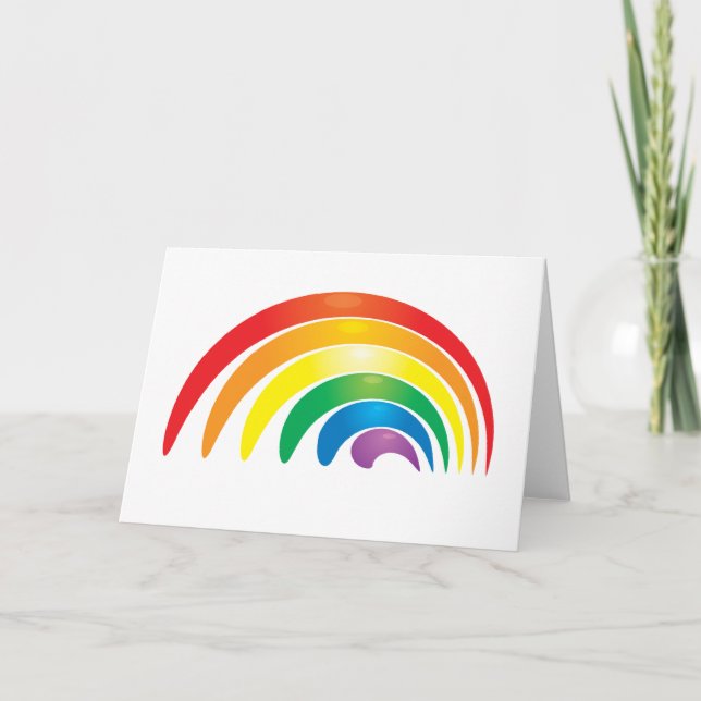 Stylish Rainbow Card (Front)