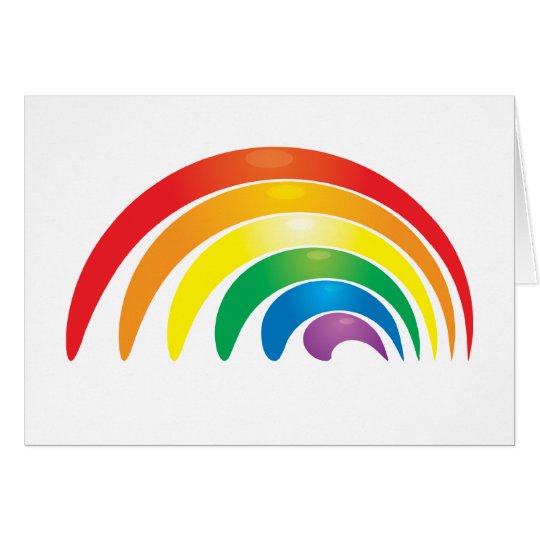 Stylish Rainbow Card