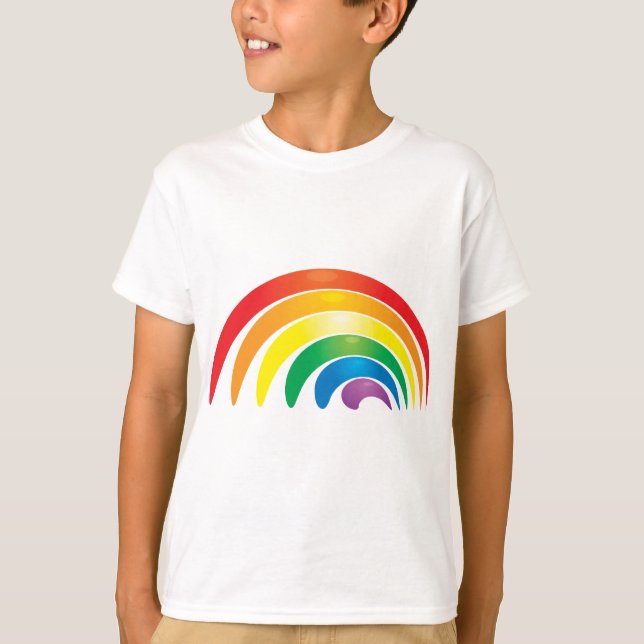 Stylish Rainbow T-Shirt (Front)