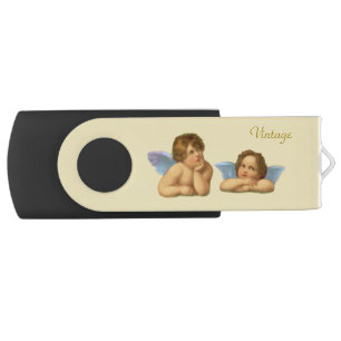 Stylish Raphael Cherubs on Ivory Flash Drive