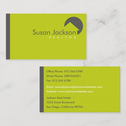 Customizable Stylish Realtor Business Card