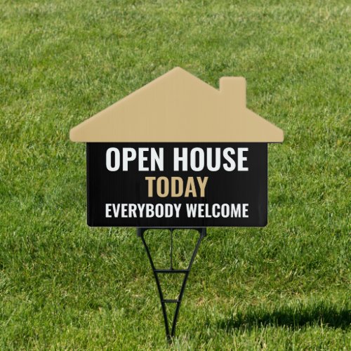 Stylish Realtor Estate Agent Open House Sign