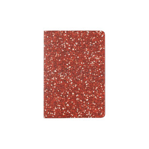 Stylish  Red Glitter Passport Holder