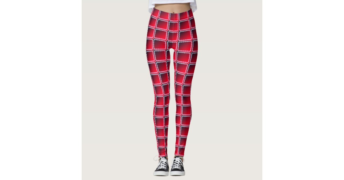 Dragon Scale Armor Crimson Red Leggings