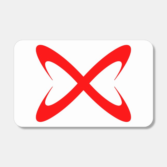 Stylish Red Letter X Monogram Matchboxes (Front)