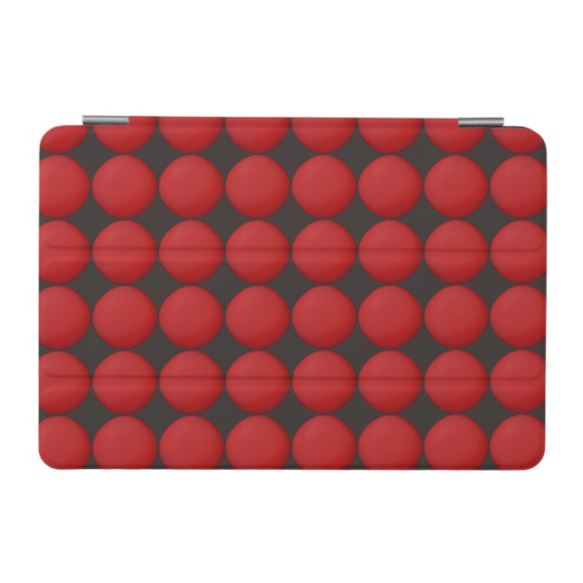 Stylish Red Pattern iPad Mini Cover (Horizontal)