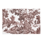 Stylish Red Toile Placemat at Zazzle