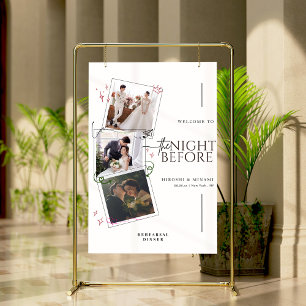 Stylish Rehearsal Dinner Welcome Sign