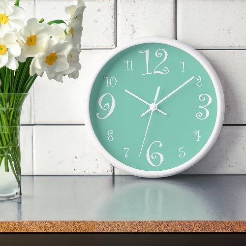 Stylish Retro 1950s Custom Color Kitchen Clock