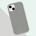 Stylish Retro Black White Gingham Plaid Pattern iPhone 12 Pro Max Case<br><div class="desc">Stylish Retro Black and White Gingham Plaid Pattern Phone Case</div>