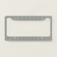 Stylish Retro Black White Gingham Plaid Pattern