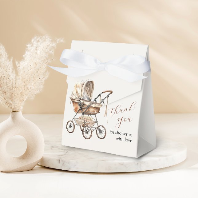 Stylish Retro Carriage Flora Baby Shower Favor Box (Stylish Retro Carriage Flora Baby Shower Favor Box
)