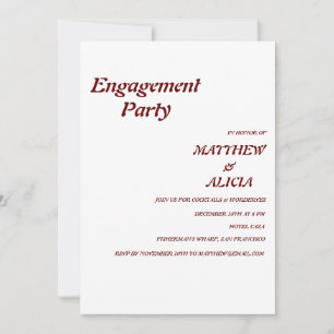 Stylish Retro Engagement party Invitation