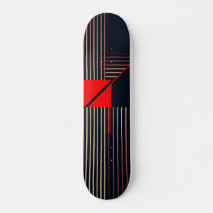 Stylish Retro Graphic Design Skateboard