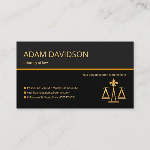 Stylish Retro Layers Brown Line Lawyer Solicitor Business Card