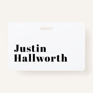 Stylish Retro Modern Lettering   Editable Black Badge