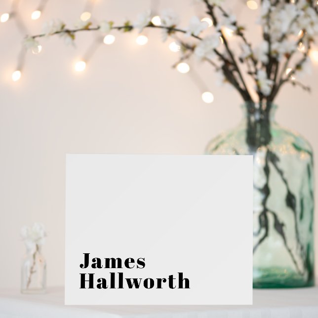Stylish Retro Modern Lettering | Editable Black Foam Board (In Situ (Wedding))