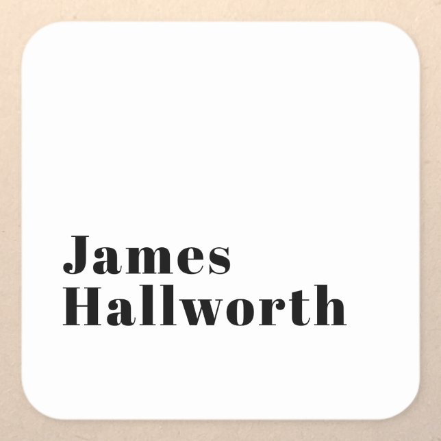 Stylish Retro Modern Lettering | Editable Black Square Sticker (Creator Uploaded)