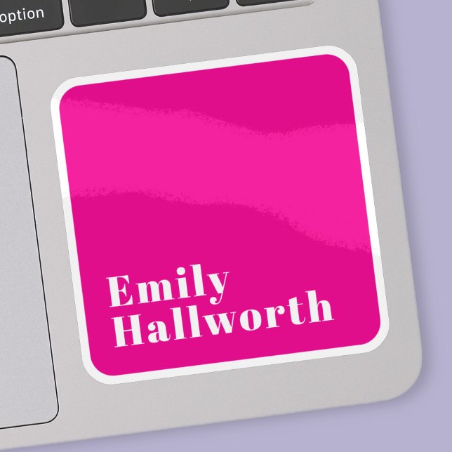 Stylish Retro Modern Lettering | Editable Pink Sticker (Creator Uploaded)