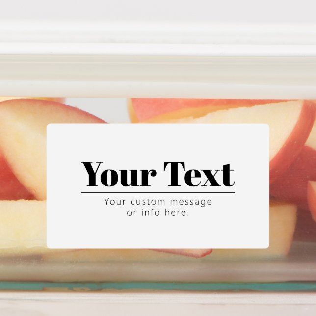 Stylish Retro-modern Text | Black & White Labels (Affixed)