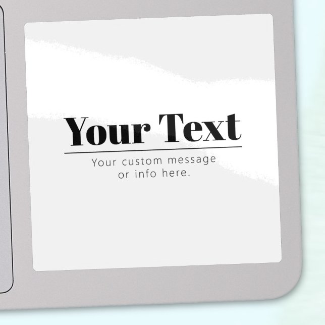 Stylish Retro-modern Text | Black & White Sticker (Creator Uploaded)