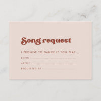 Stylish retro peach wedding Song request