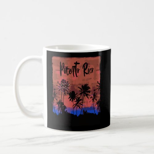 Stylish Retro Puerto Rico Coffee Mug