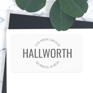 Stylish Return Address Label