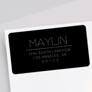 Stylish Return Address Label