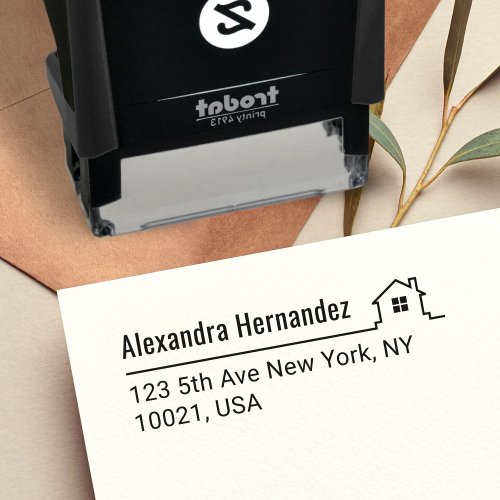 Stylish Return Address Modern Minimalist  Self_inking Stamp